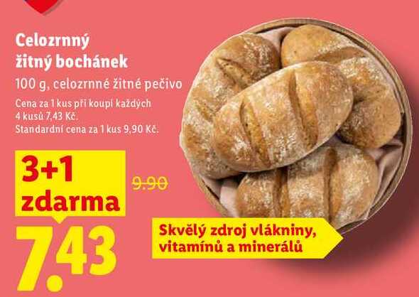 Celozrnný žitný bochánek, 100 g