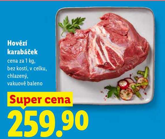 Hovězí karabáček, cena za 1 kg