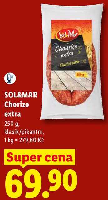 SOL&MAR Chorizo extra, 250 g