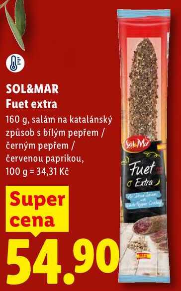 SOL&MAR Fuet extra, 160 g
