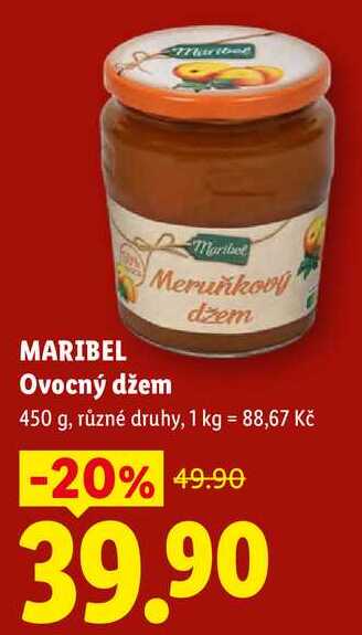 MARIBEL Ovocný džem, 450 g