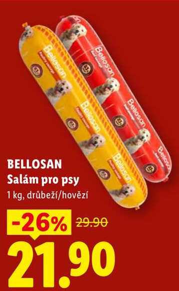 BELLOSAN Salám pro psy, 1 kg