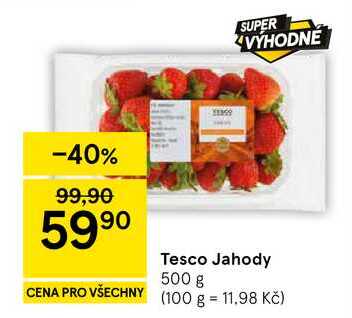 Tesco Jahody, 500 g  