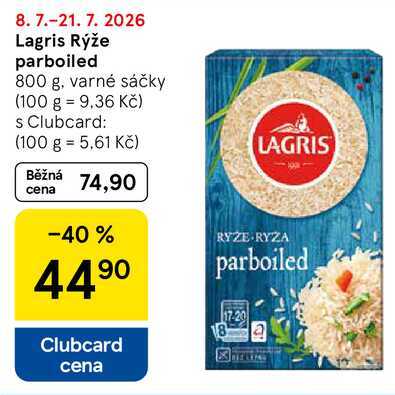 Lagris Rýže parboiled, 800 g