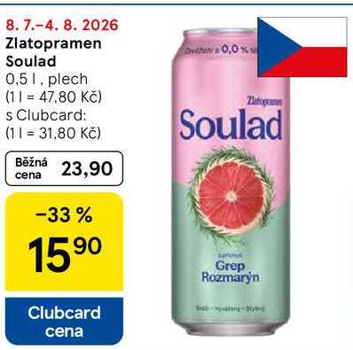 Zlatopramen Soulad, 0,5 l, plech 