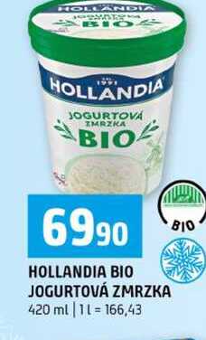 HOLLANDIA BIO JOGURTOVÁ ZMRZKA 420 ml