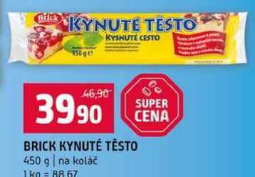 BRICK KYNUTÉ TĚSTO 450 g na koláč