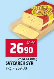 ŠVÝCAREK SÝR 100g