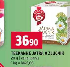TEEKANNE JÁTRA A ŽLUČNÍK 20 g čaj bylinný