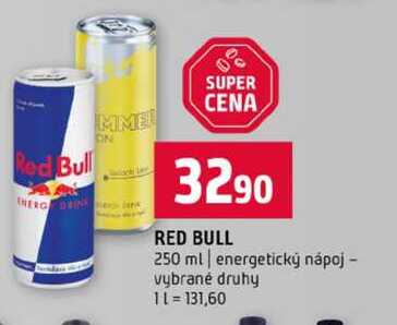 RED BULL 250 ml energetický nápoj vybrané druhy