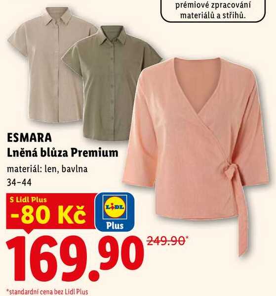 ESMARA Lněná blůza Premium