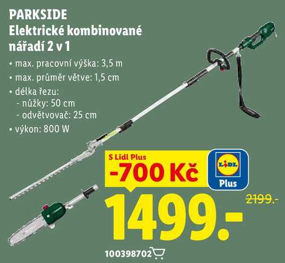 PARKSIDE Elektrické kombinované nářadí 2 v 1 