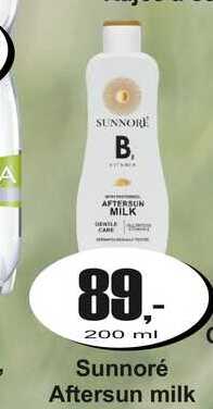 Sunnoré Aftersun milk 200 ml