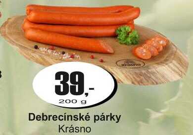 Debrecínské párky Krásno 200 g