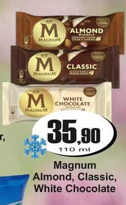 Magnum Almond, Classic, White Chocolate 110 ml