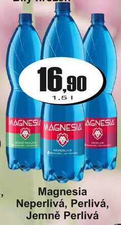 Magnesia Neperlivá, Perlivá, Jemně Perlivá 1,5 L