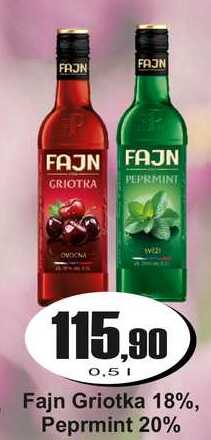 Fajn Griotka 18%, Peprmint 20% 0,5 L