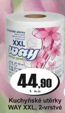 Kuchyňské utěrky WAY XXL, 2-vrstvé Adam Velkoobchod