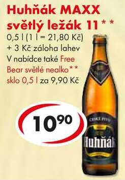 Huhňák MAXX světlý ležák 11, 0,5 l