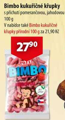 Bimbo kukuřičné křupky, 100 g