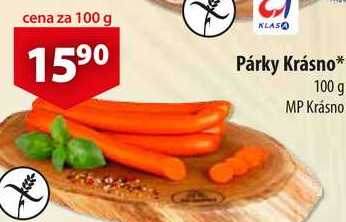 Párky Krásno, 100 g