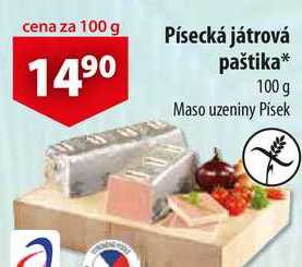 Písecká játrová paštika, 100 g