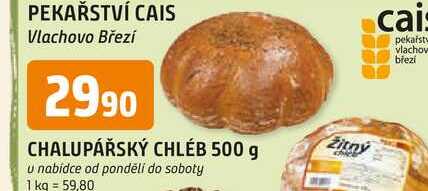 CHALUPÁŘSKÝ CHLÉB 500 g
