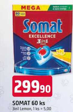 SOMAT 60 ks 3in1 Lemon
