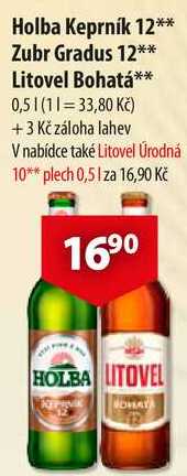 Zubr Gradus 12, Litovel Bohatá, 0,5 l