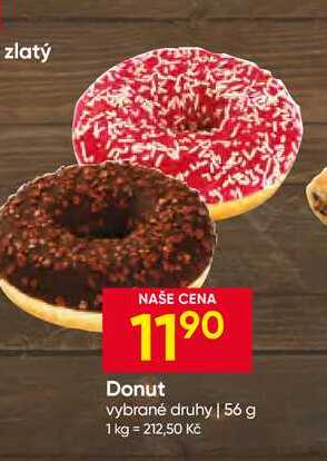 Donut vybrané druhy 56 g
