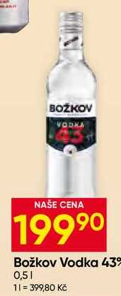 Božkov Vodka 43% 0,5l