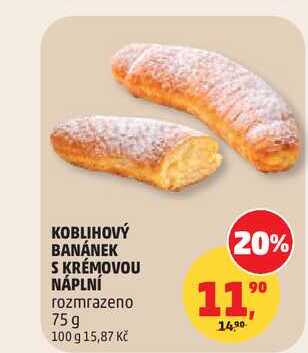 KOBLIHOVÝ BANÁNEK S KRÉMOVOU NÁPLNÍ 75 g