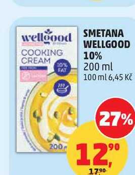 WELLGOOD SMETANA 10% 200 ml