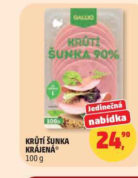 KRŮTÍ ŠUNKA KRÁJENÁ 100 g