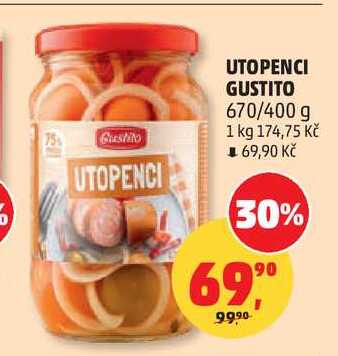 GUSTITO UTOPENCI 670/400 g