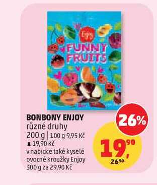 ENJOY BONBONY různé druhy 200 g 