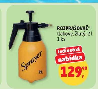 ROZPRAŠOVAČ tlakový, žlutý, 2l