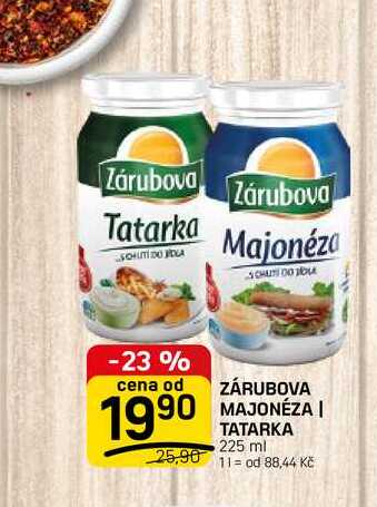 ZÁRUBOVA MAJONÉZA, TATARKA 225 ml