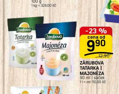 ZÁRUBOVA TATARKA | MAJONÉZA 90 ml | sáček