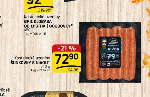 ŠUNKOVKY S NIVOU* 340 g