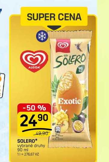 SOLERO* vybrané druhy 90 ml