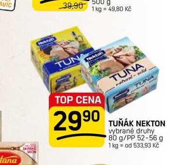 LTUŇÁK NEKTON vybrané druhy 80 g/PP 52-56 g  