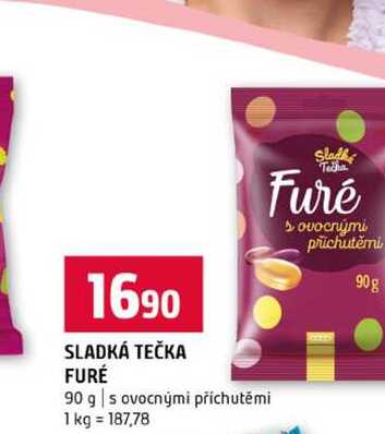 SLADKÁ TEČKA FURÉ 90 g s ovocnými příchutěmi 