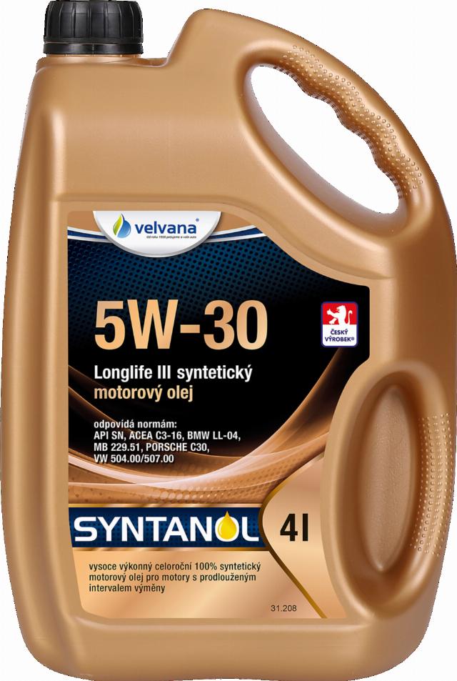 VELVANA Motorový olej 5W-30 objem: 4 l
