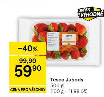 Tesco Jahody, 500 g 