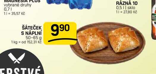 ŠÁTEČEK S NÁPLNÍ 50-65 g