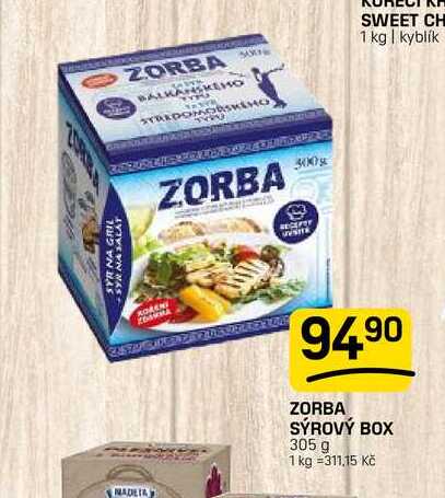 ZORBA SÝROVÝ BOX 305 g