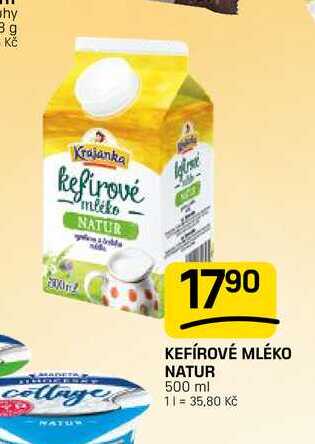 KEFÍROVÉ MLÉKO NATUR 500 ml