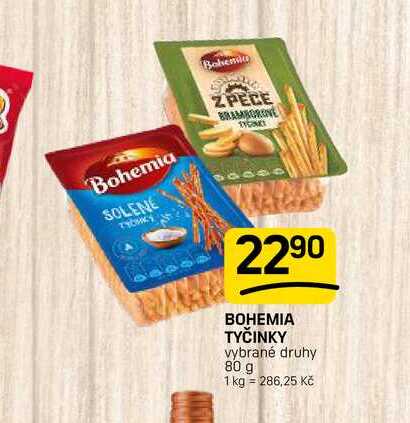 BOHEMIA TYČINKY vybrané druhy 80 g