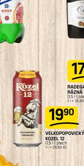 VELKOPOPOVICKÝ KOZEL 12 0,5|| plech